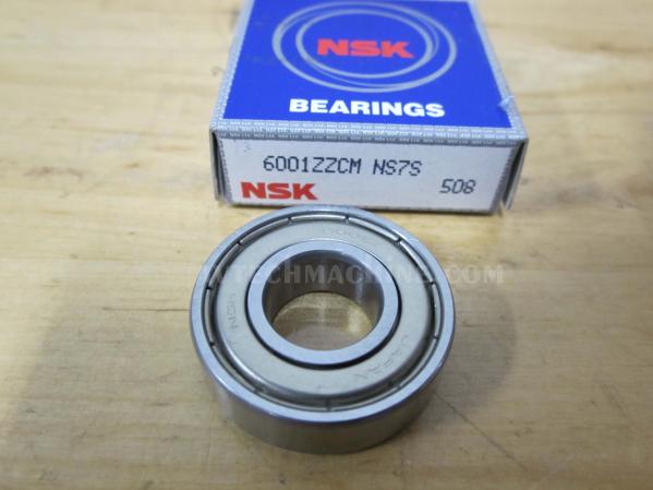 A ABSOPRO 6001ZZ Deep Groove Ball Bearings P6 12x28x8mm Lubricated Bearings Double Metal Seal Silver Tone Scooter Skateboard Wheel - Pack Of 2