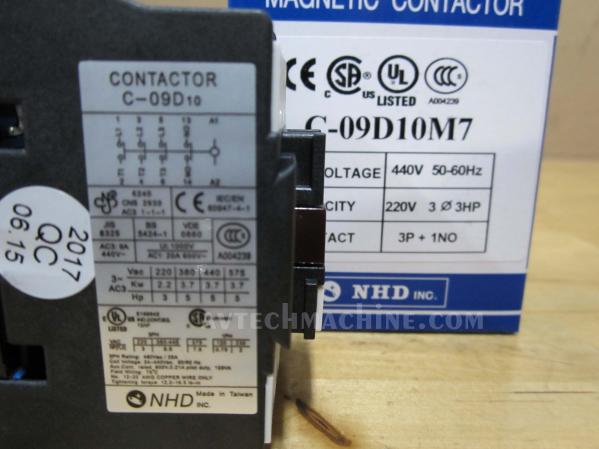 NHD C-35D01G7 magnetic contactor for 15HP motor, 220V coil, normally c