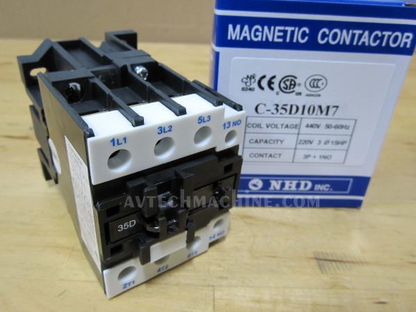 NHD C-09D10G7 Magnetic Contactor Coil - 220V, Normally Open Configuration 11 thumbnail image