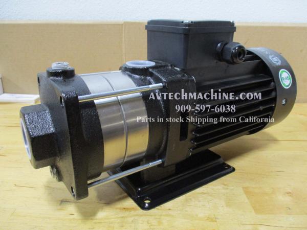 Yu Hseng 1 HP 4-Stage Multistage Coolant Pump - 3 Phase 240/480V, 199mm Shaft, 3 Impellers