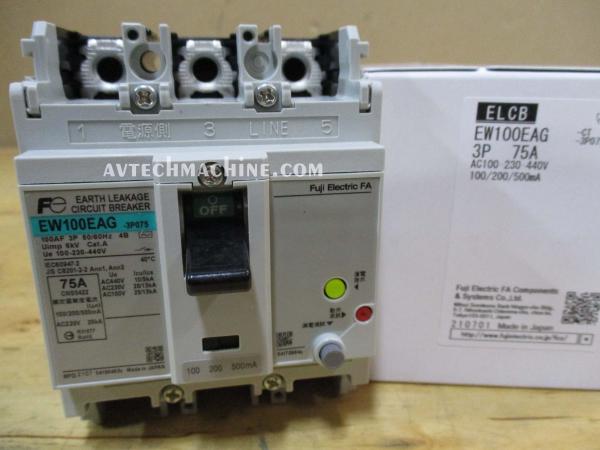 EW100EAG-3P075K-CT-4B Fuji Auto-Breaker 3P 75A