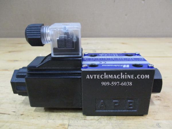 SWH-G02-B3-A110-20 Hidraman Hydraulic Solenoid Valve With Din Connector ...