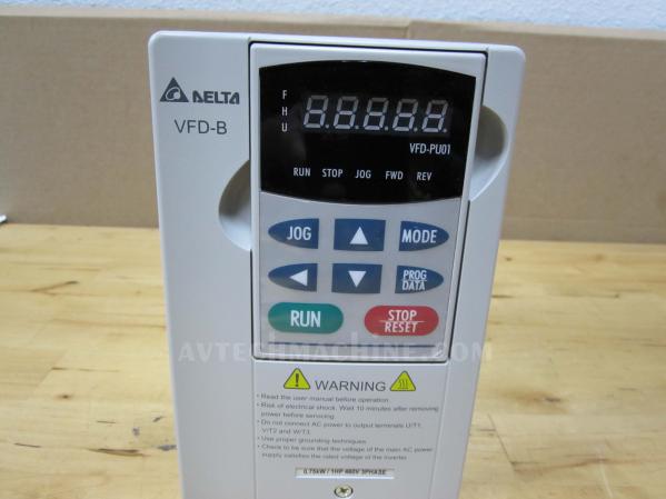 VFD007B43A Delta Inverter AC Variable Frequency Drive VFD-B 1HP 3PH 460V