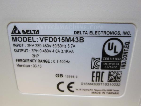 VFD015M43B Delta Inverter AC Variable Frequency Drive VFD-M 2HP 3PH 460V