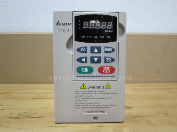 VFD022B23B Delta Inverter AC Variable Frequency Drive VFD-B 3HP 3PH 230V