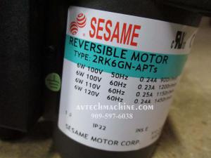 2RK6GN-APTS Sesame Induction Reversible Motor With Thermo Switch & Small Box