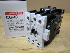 CU-40-3A1a1b-110V Teco Magnetic Contactor 3A1a1b Coil 110V CU40E5