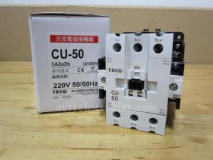 CU-50-3A2a2b-220V Teco Magnetic Contactor 3A2a2b Coil 220V CU50RH5