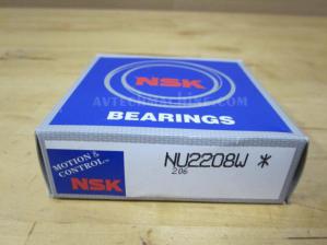 NU2208W NSK Cylindrical Roller Bearing Steel Cages