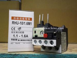 RHU-10/1.6M1 Teco Thermal Overload 3 Pole 1.1 - 1.6 Amp