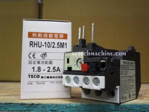 RHU-10/2.5M1 Teco Thermal Overload 3 Pole 1.8 - 2.5 Amp