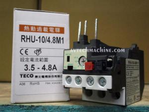 RHU-10/4.8M1 Teco Thermal Overload 3 Pole 3.5 - 4.8 Amp