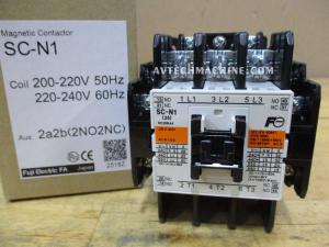 SC-N1-3A2a2b-220V Fuji Magnetic Contactor 2a2b Coil 220V