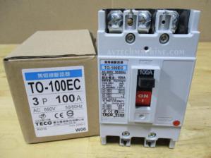 TO-100EC-3P100N Teco Thermal-Magnetic Breaker 3P100A